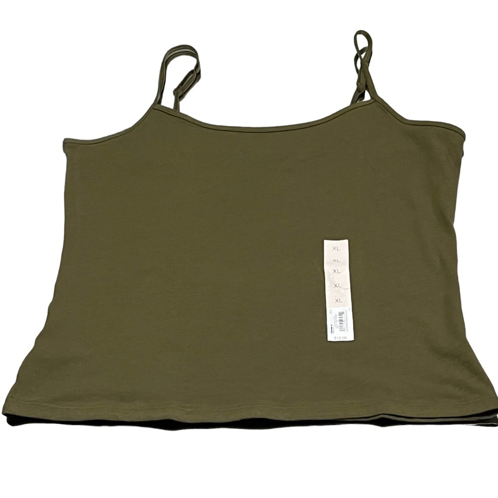 Top - Spaghetti strap cami NWT - olive green  BOX 11